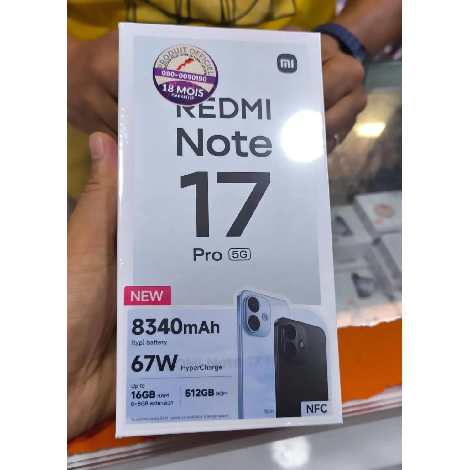 Xiaomi Redmi Note 17 Pro 5G 256 Go 8 Go RAM — Neuf au Maroc